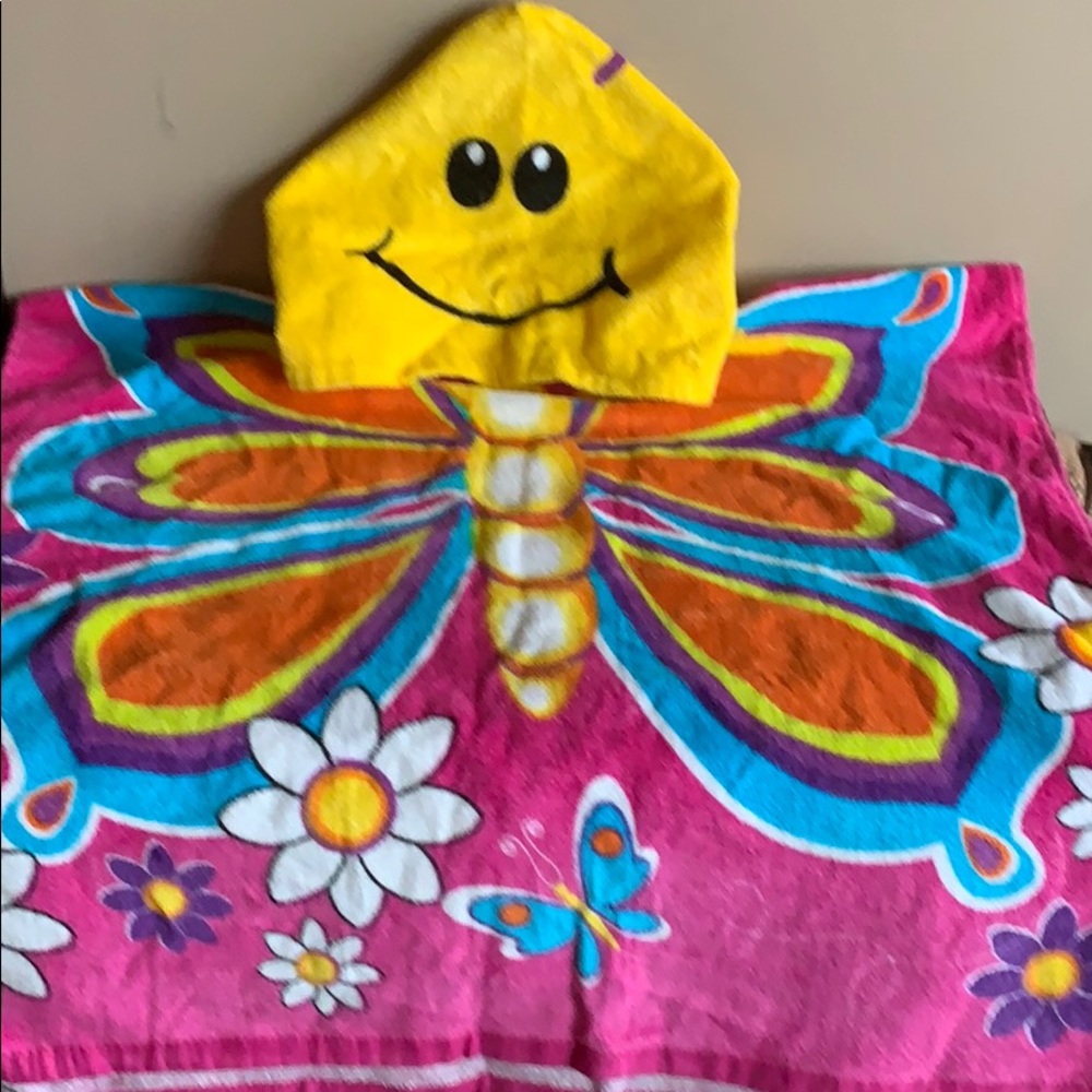 Children hooded beach towel